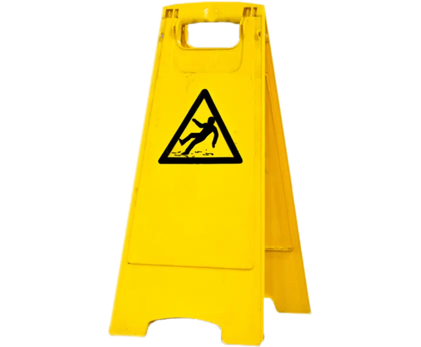 Caution-Slip-Hazard-Sign yellow caution slip hazard sign