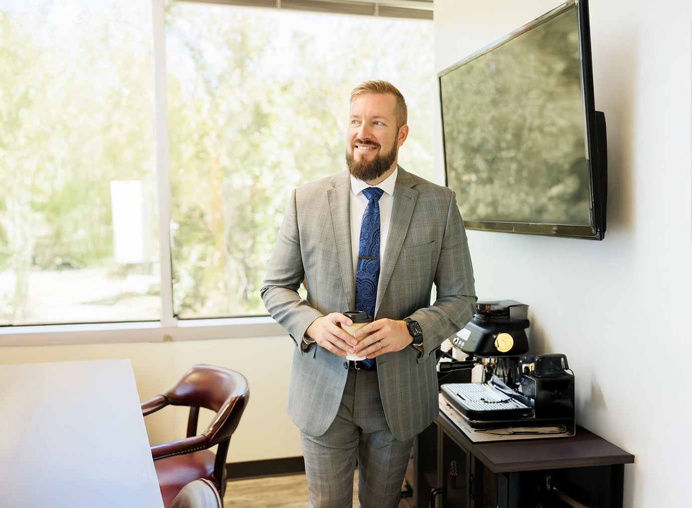 Ben Brushe - Personal Injury Lawyer in Sugar Land Texas Personal Injury Lawyer Benjamin Brushe in his office in Sugar Land
